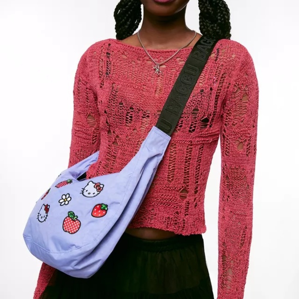 Hello BAGGU X Hello Kitty Medium Nylon Crescent Bag - Picture 5 of 6